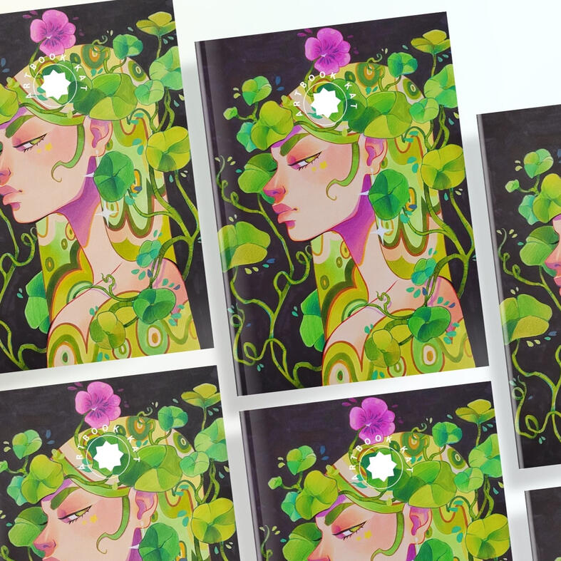 Book Cover Mockup - Kat' Artbook